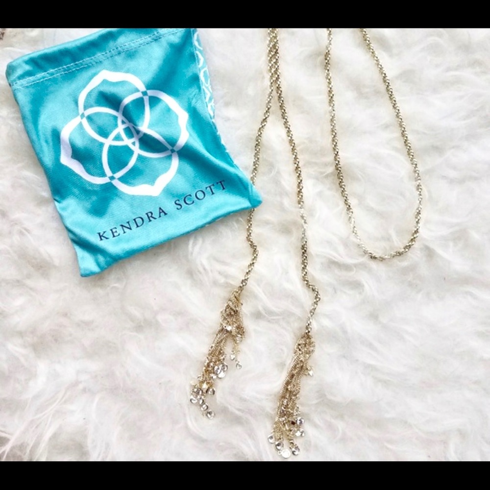 Kendra Scott Sloan Lariat Necklace Gold